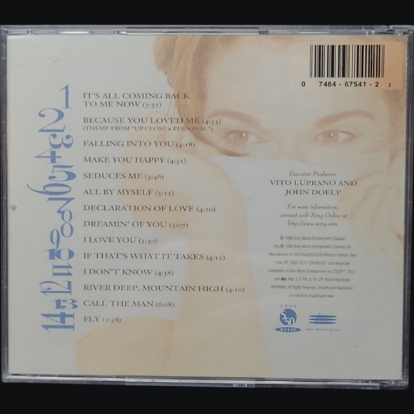 MUSIC CD 1996 CELINE DION FALLING INTO YOU - Picture 3 of 3